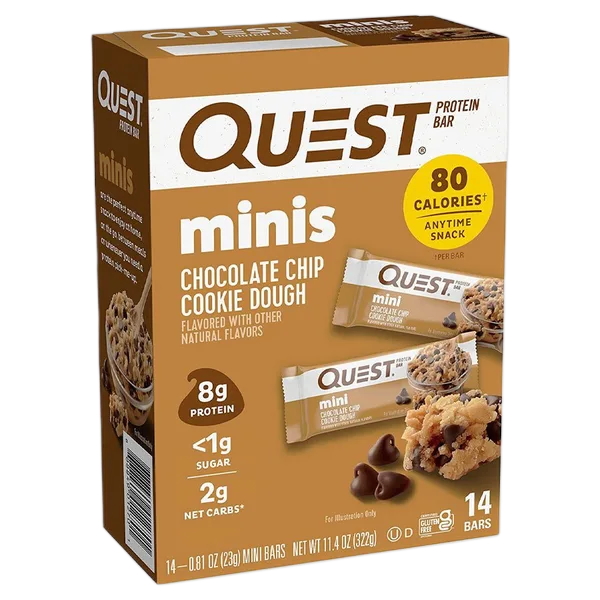 Quest Protein Bar Choc Chip Cookie Dough (14x23g) 322g