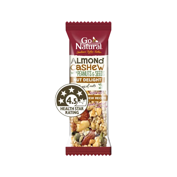 Go Natural Gluten Free Almond & Cashew Bar 45g