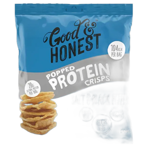 Good & Honest Popped Protein Crisps Salt & Black Pepper 23g