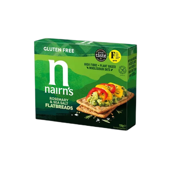 Nairn’S Gf W/Grain R/Mary & S/Salt Flatbreads 150gm
