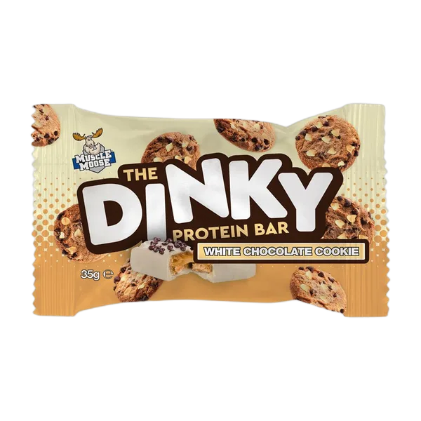 Muscle Moose The Dinky White Choc Cookie Flvr Protein Bar 35g