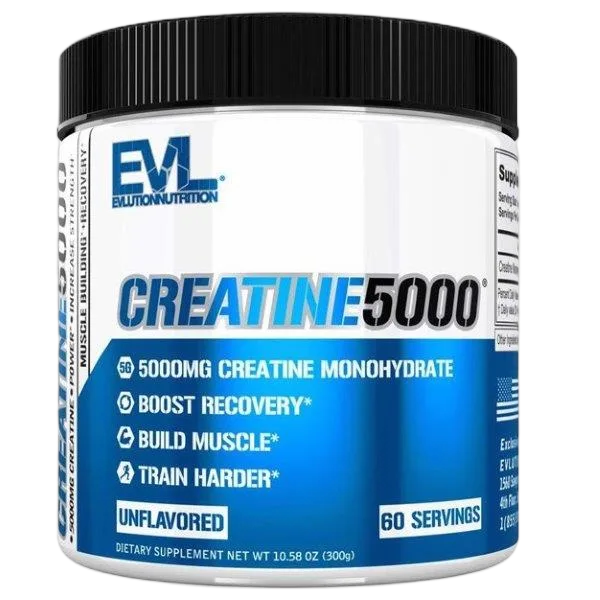 Evl Creatine 5000 Unflavoured (60svs) 300g