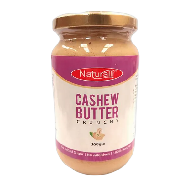 Naturalli Cashew Nut Butter Crunchy 360g