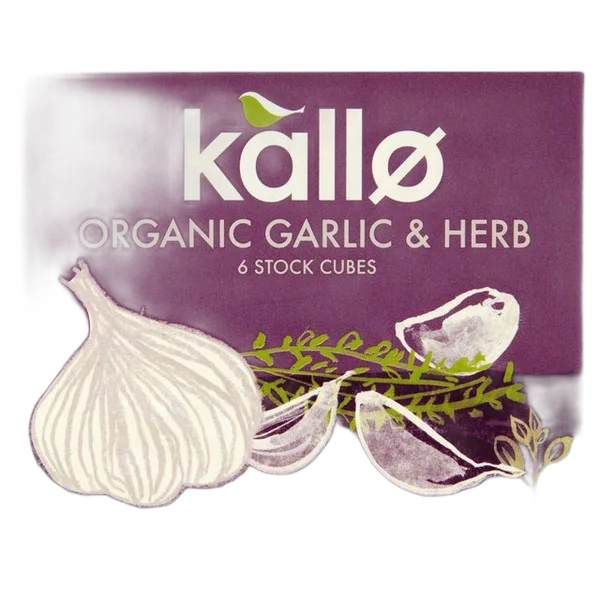 Kallo Organic Garlic And Herb Stock Cubes 66gm
