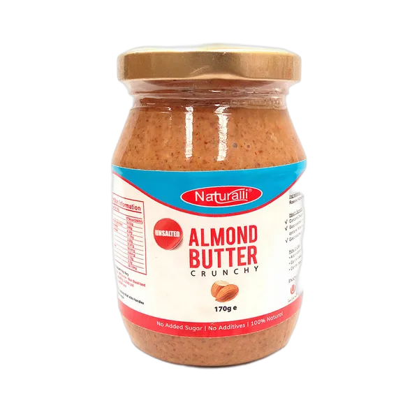 Naturalli Unsalted Almond Butter Crunchy?170gm