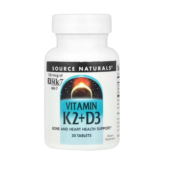 Source Naturals Vitamin K2+D3 120mcg 30t