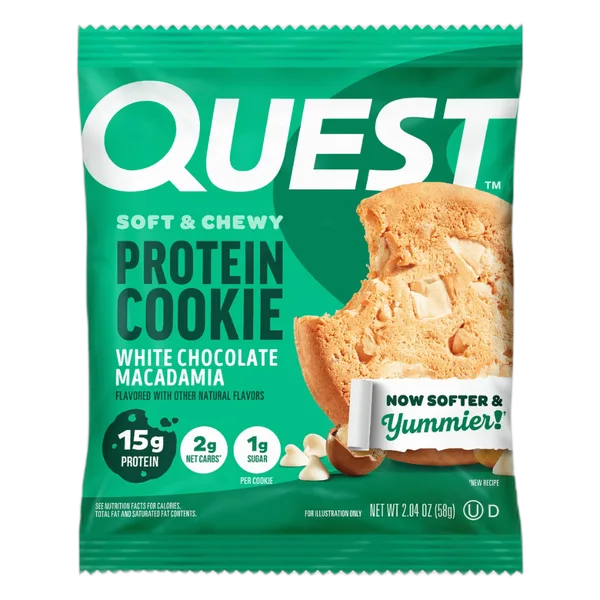 Quest White Choc Macadamia Protein Cookie 58g