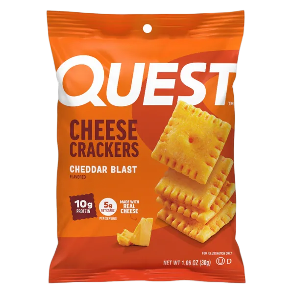 Quest Cheese Crackers Cheddar Blast 30g