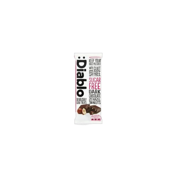 Diablo Sf Dark Choc With Hazelnuts 85g