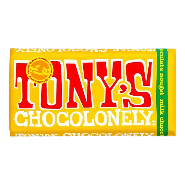 Tony'S Chocolonely Almond Honey Nougat Milk Choc 180g