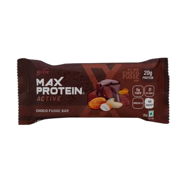 Ritebite Max Protein Active Choco Fudge Snack Bar 75g
