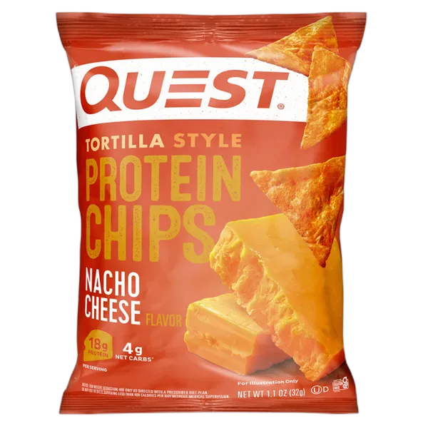 Quest Tortilla Nacho Cheese Protein Chips 32g