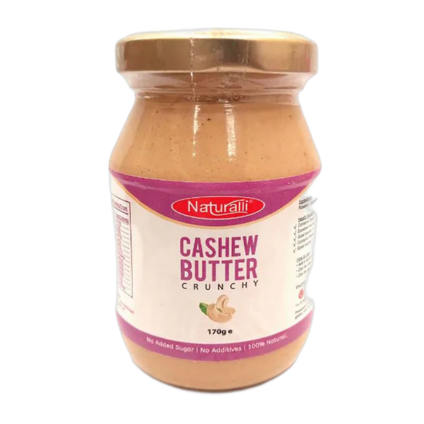 Naturalli Cashew Nut Butter Crunchy 170g