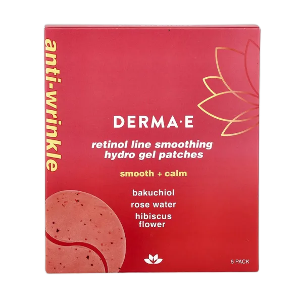 Derma E Anti-Wrinkle Retinol Line Smoothing Hydro Gel Eye Patches X5 Pk