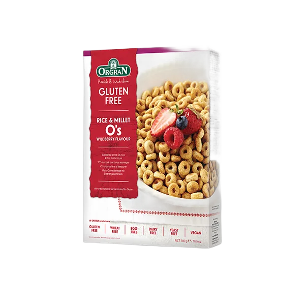 Orgran Rice&Millet O's Wild Berry 300gm