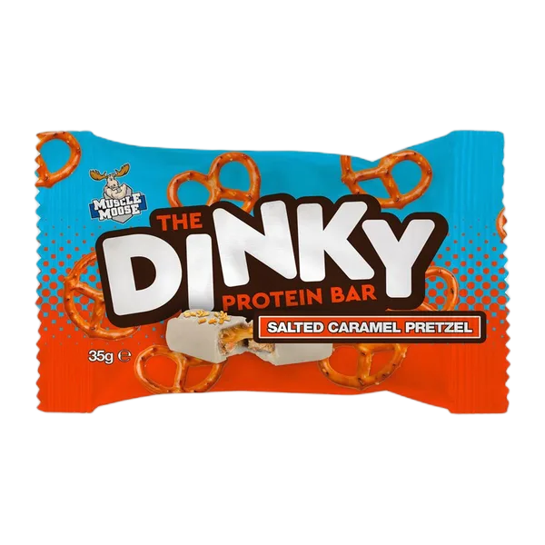 Muscle Moose The Dinky S/Caramel Pretzel Flvr Protein Bar 35g