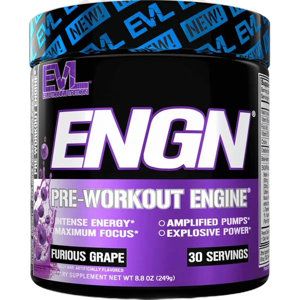 Evl Engn Pre-Workout Furious Grape 30sv(243g)