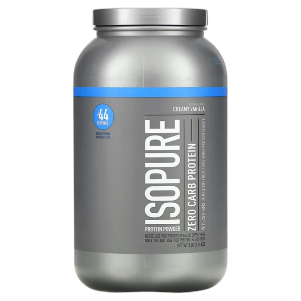 Optimum Nutrition Isopure Gf Zero Carb Protein Creamy Vanilla (3lb) 1.36kg