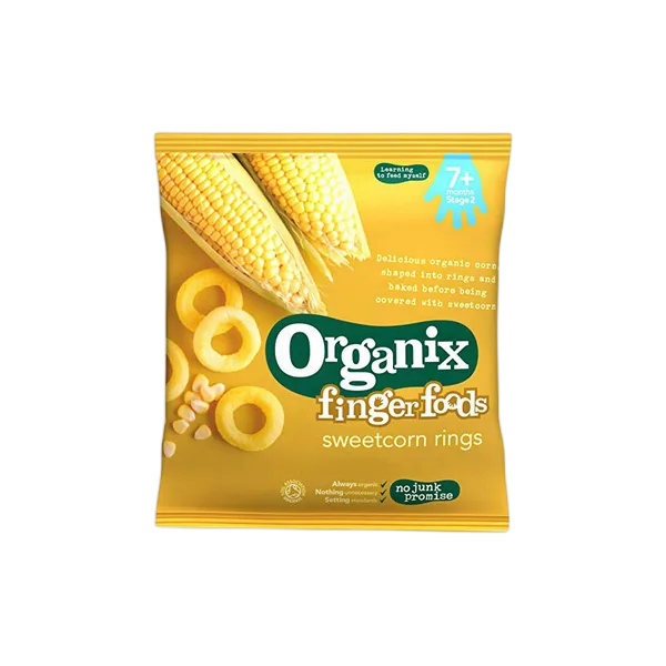 Organix Sweetcorn Rings 20gm