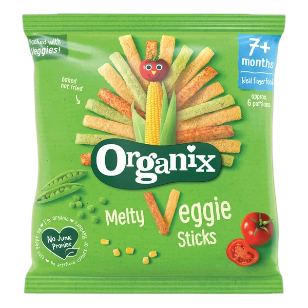 Organix Melty Veggie Sticks 5x15g