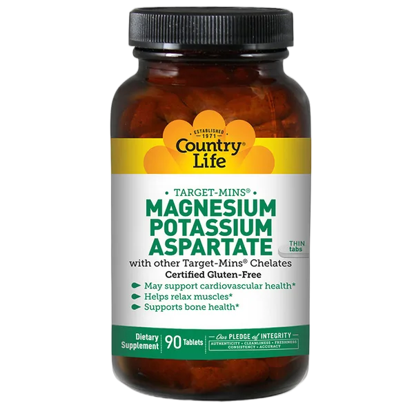 Country Life Target Mag Potassium Asp 90 Tabs