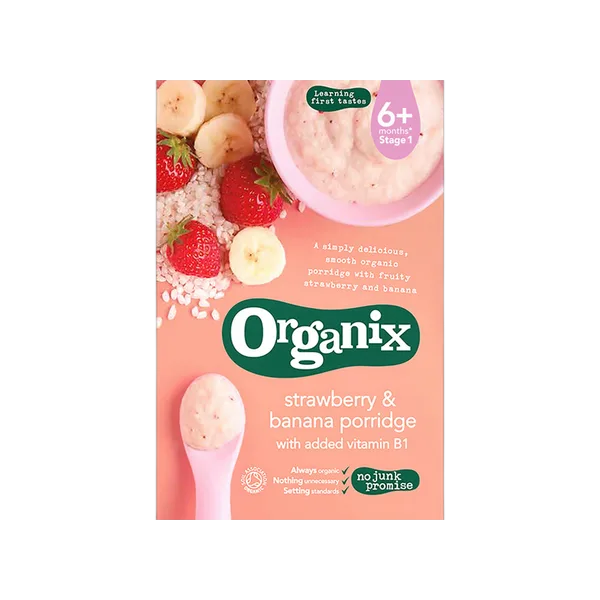 Organix Cereals Stg1 S/Berry&Banana Porr 120gm