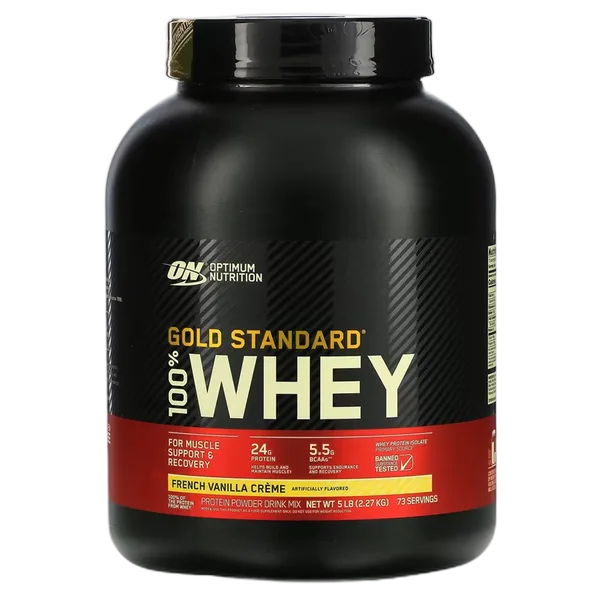 Optimum Nutrition Gold Standard 100% Whey- French Vanilla Creme (5lbs) 2.27kg