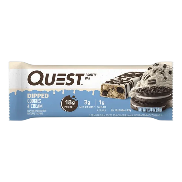 Quest Dipped Cookies & Cream Protein Bar 50g
