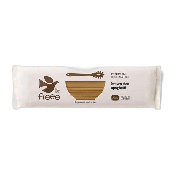 Doves G/F Org Brown Rice Spag 500g 7min Ck