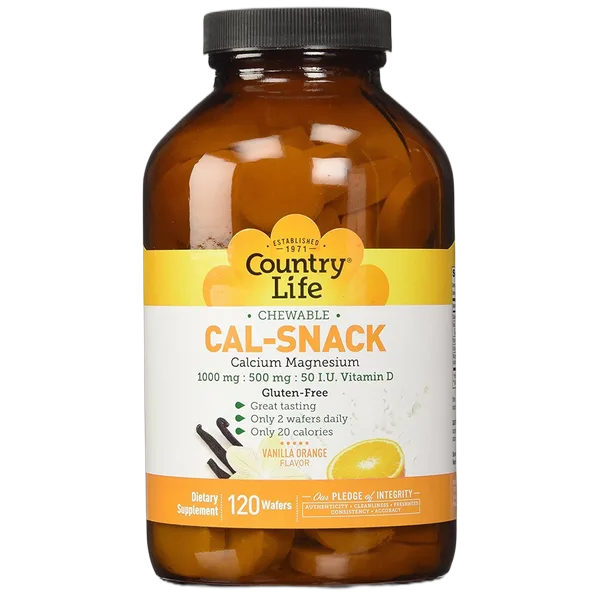 Country Life Cal-Snack Chewable Vanilla/Orange 120'S