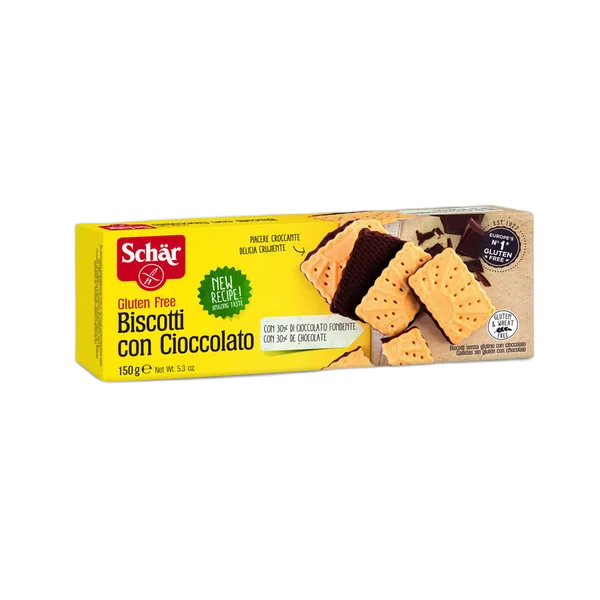 Dr Schar G/F Biscotti Con Cioccolato (Dark Choc Biscuits) 150g