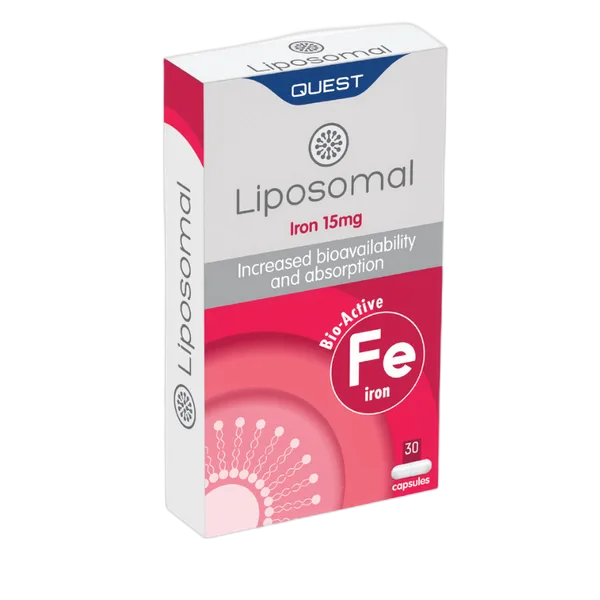 Quest Liposomal Bio-Active Iron 15mg 30’s