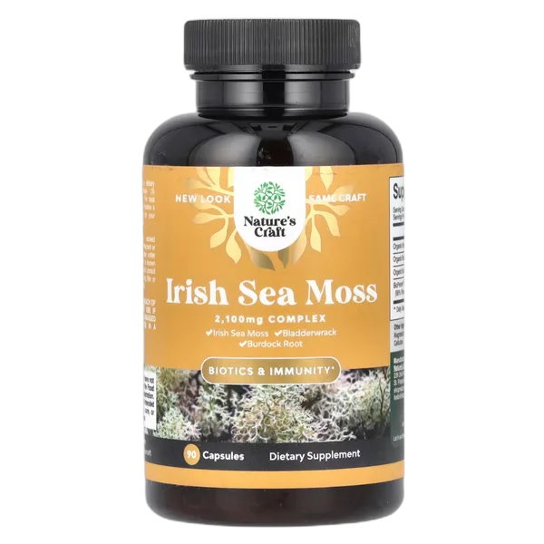 Nature’s Craft Irish Sea Moss (2100mg) 90’s Caps