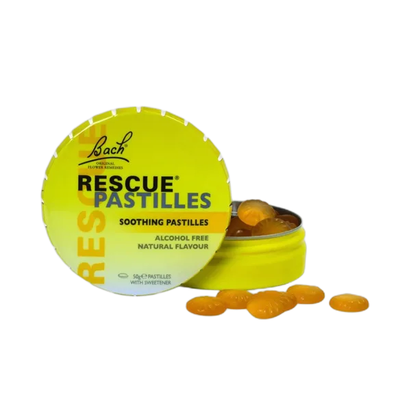 Bach Rescue Orange & E/Flower Soothing Pastilles 50g