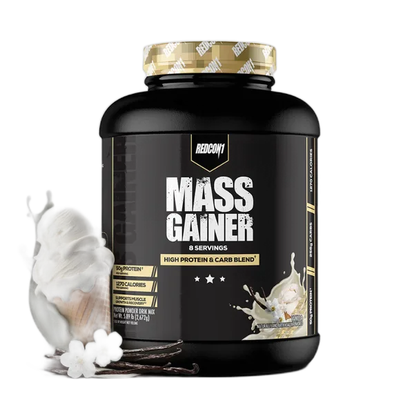 Redcon 1 Mass Gainer High Protein Vanilla Powder Drink Mix 8svs 2.672kg