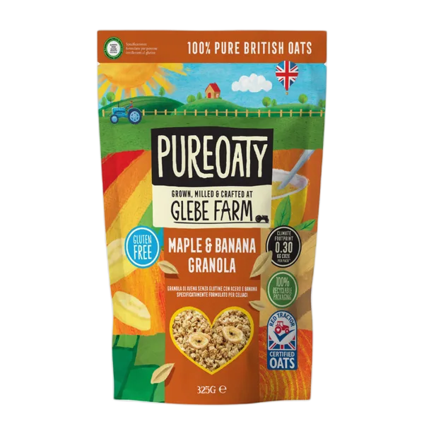 Glebe Farm Gluten Free Maple & Banana Oat Granola 325gm