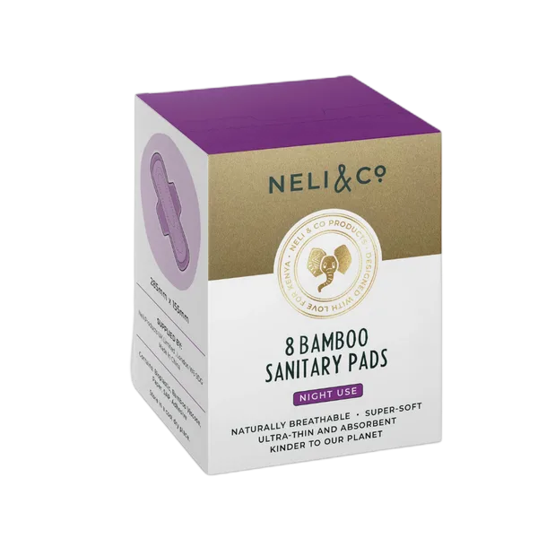 Neli & Co Bamboo Night Use Sanitary Pads 8’S