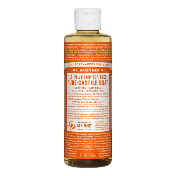 Dr Bron M Org T/Tree Liq Soap 8oz/237ml