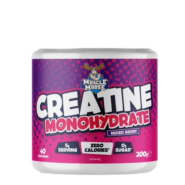 Muscle Moose Creatine Monohydrate Mixed Berry (40svs) 200g