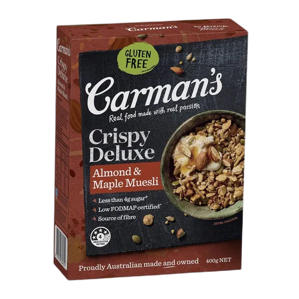 Carman'S Gf Crispy Deluxe Almond & Maple Muesli 400g