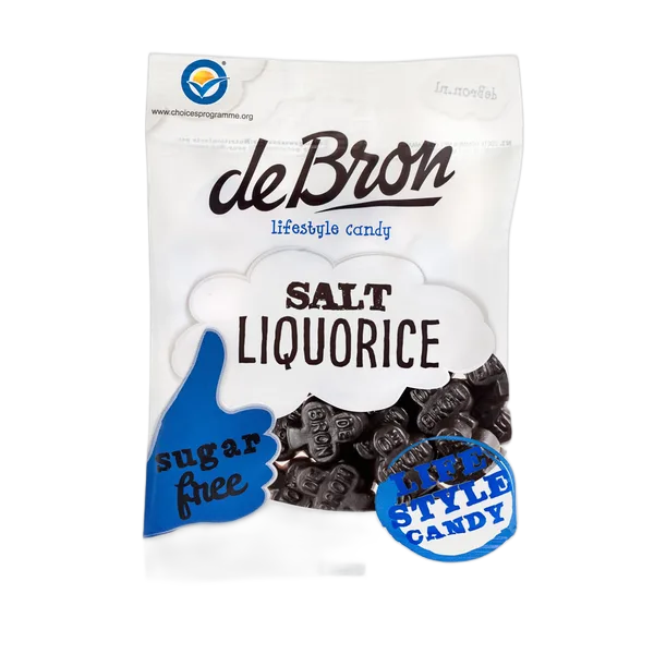 Debron Klavertjes Salt Liquorice Sugar Free 100gm