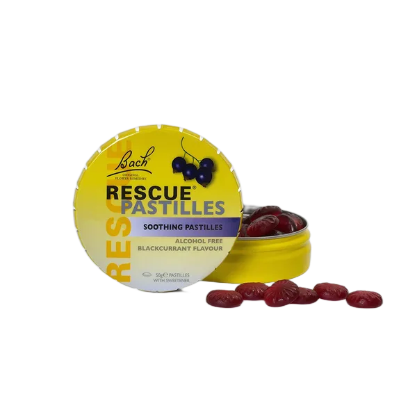 Bach Rescue Blackcurrant Pastilles 50gm
