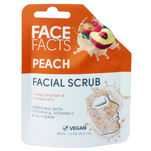 Qst Face Facts Peach Facial Scrub 60ml