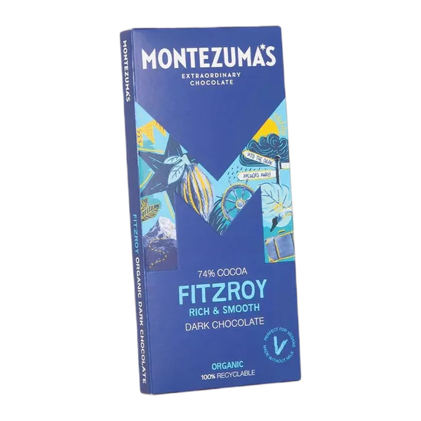 Montezuma's Org Fitzroy Rich & Smooth Dark Choc (74% Cocoa) 90g