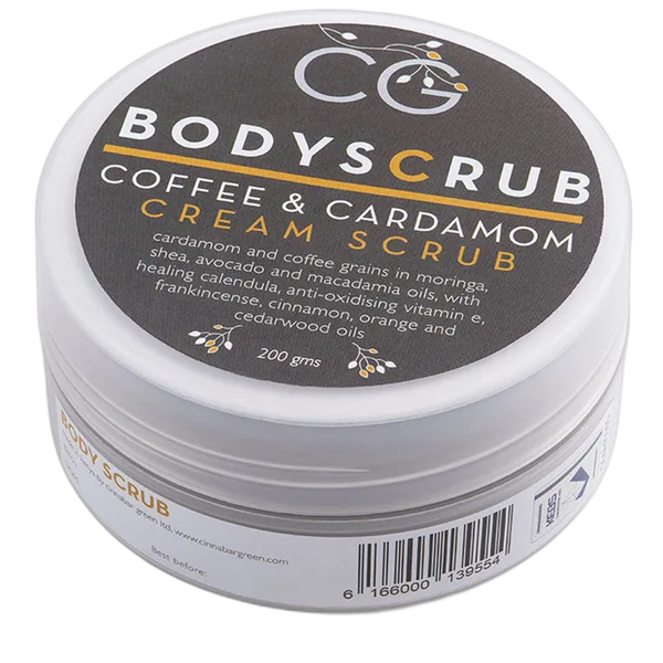Cinnabar Coffee & Cardamom Cream Body Scrub 200ml