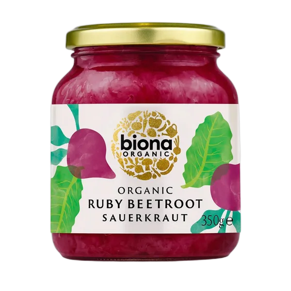 Biona Org Ruby B/Root Sauerkraut 350g