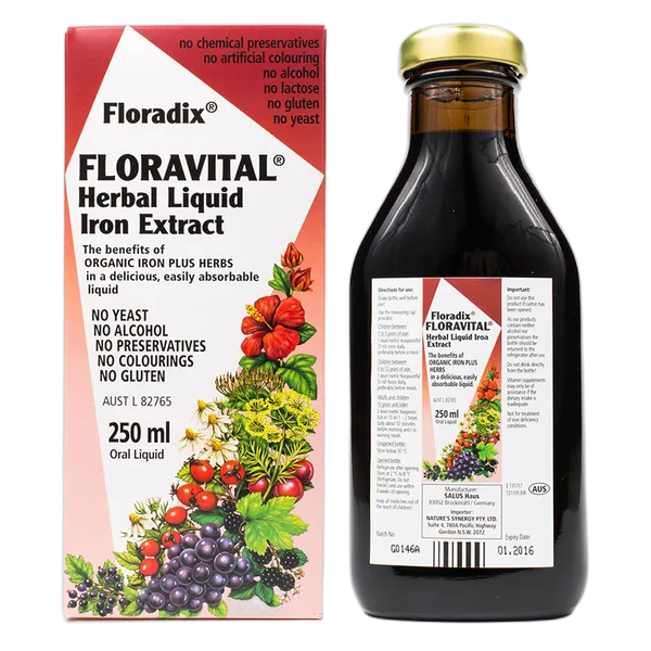 Floradix Floravital Yeast & G/F 250ml