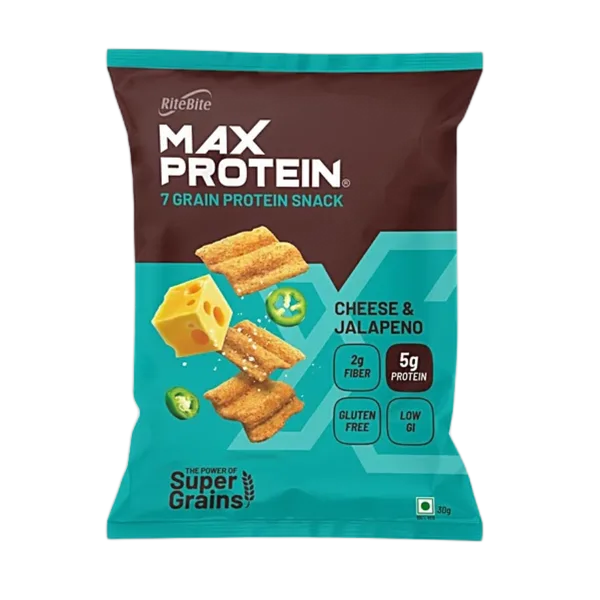 Ritebite Max Protein Cheese & Jalapeno Chips 30g