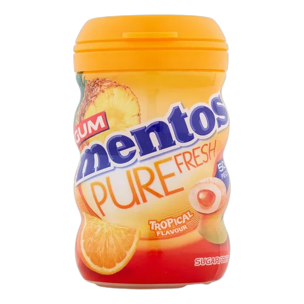 Mentos Sf Pure Fresh Tropical Gum 50'S 100g #81509