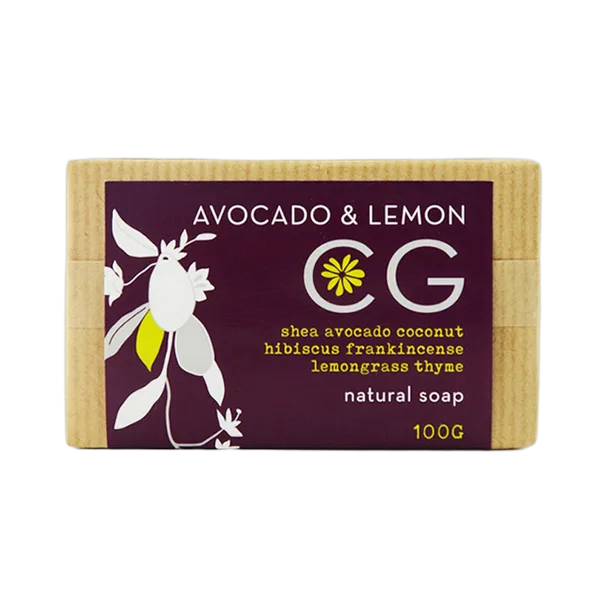 Cinnabar Nat Soap Avocado/Lemon 100gm